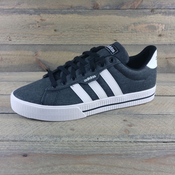 adidas Daily 3.0 Men's Skateboarding  Casual Shoes Washed Core Black White - Picture 3 of 11